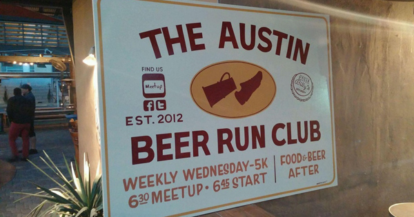 Austin Beer Run Club sign